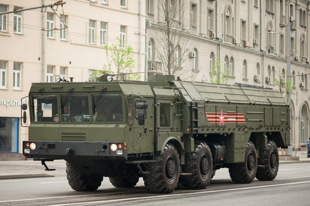 Russian 9K720 Iskander short-range ballistic missile system