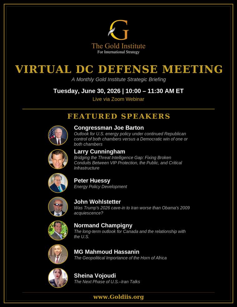 Virtual DC Defense Meeting June 30 2026 speaker lineup