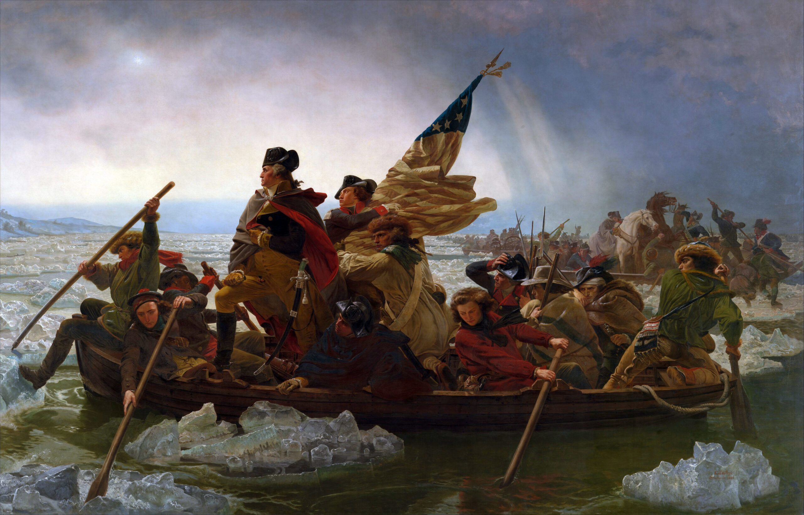 Emanuel Leutze's painting Washington Crossing the Delaware