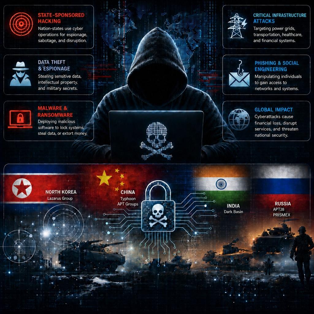 Priority cyber threats infographic