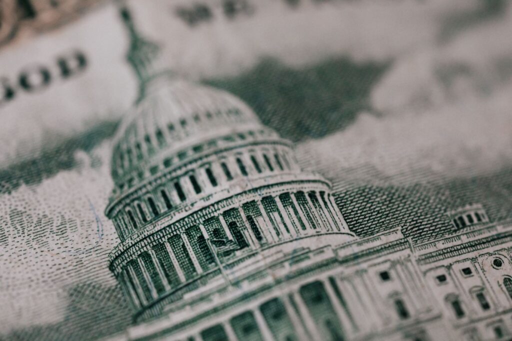 The United States Capitol building in Washington