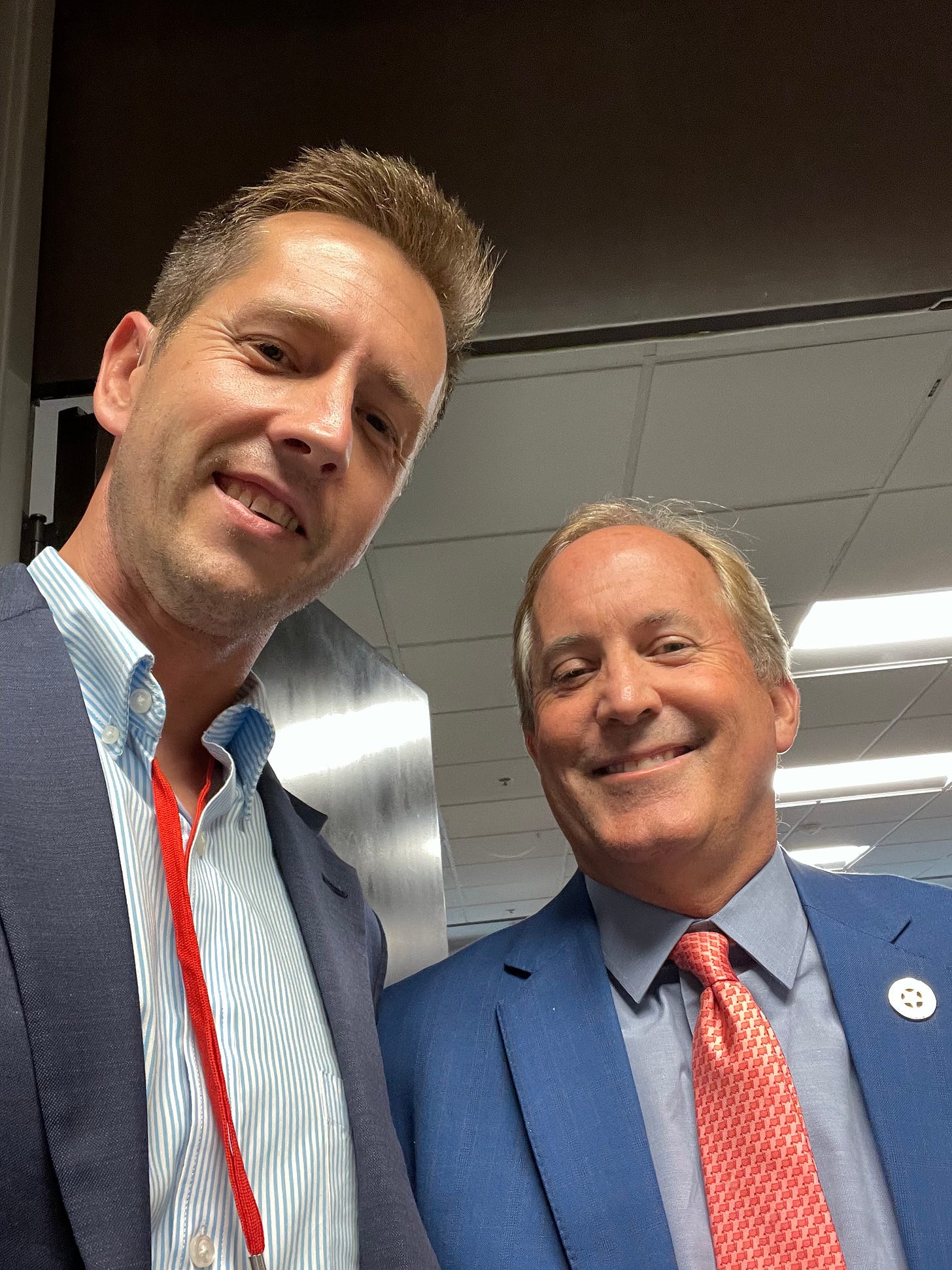 Seth Keshel meeting with Texas Attorney General Ken Paxton in 2021