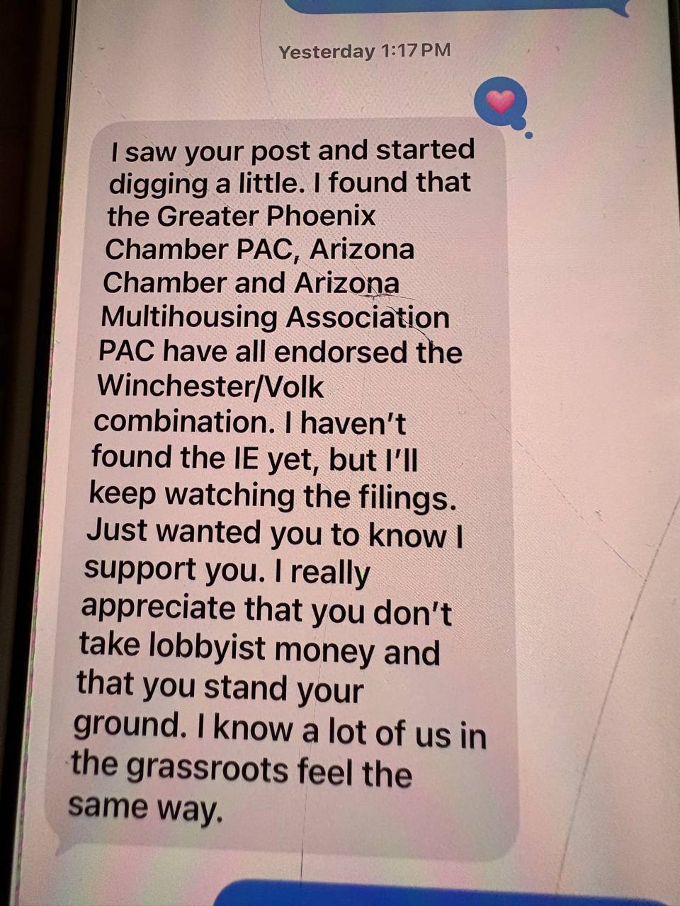 Image from Seth Keshel's article on outside spending in Arizona LD-17