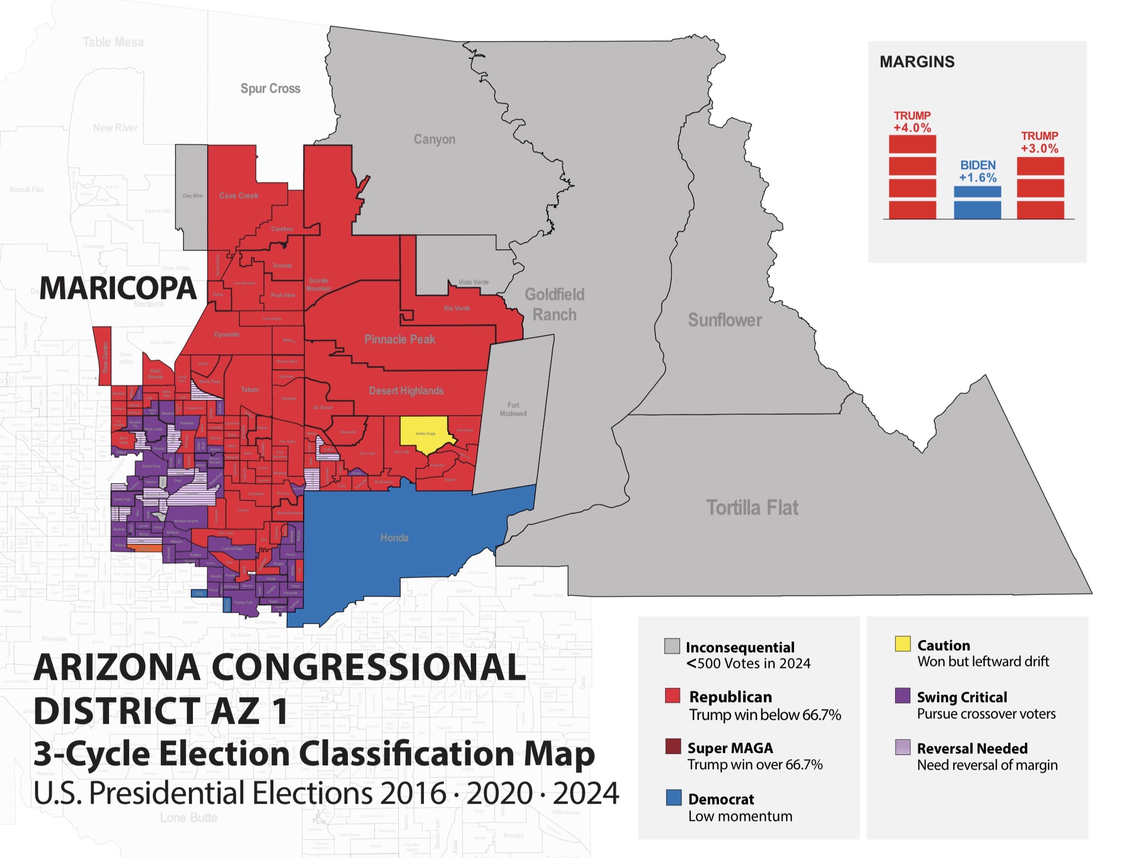 Captain K proprietary precinct mapping of AZ-1