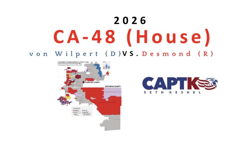 2026 Ten-Point Forecast: CA-48, Jim Desmond vs. Marni von Wilpert