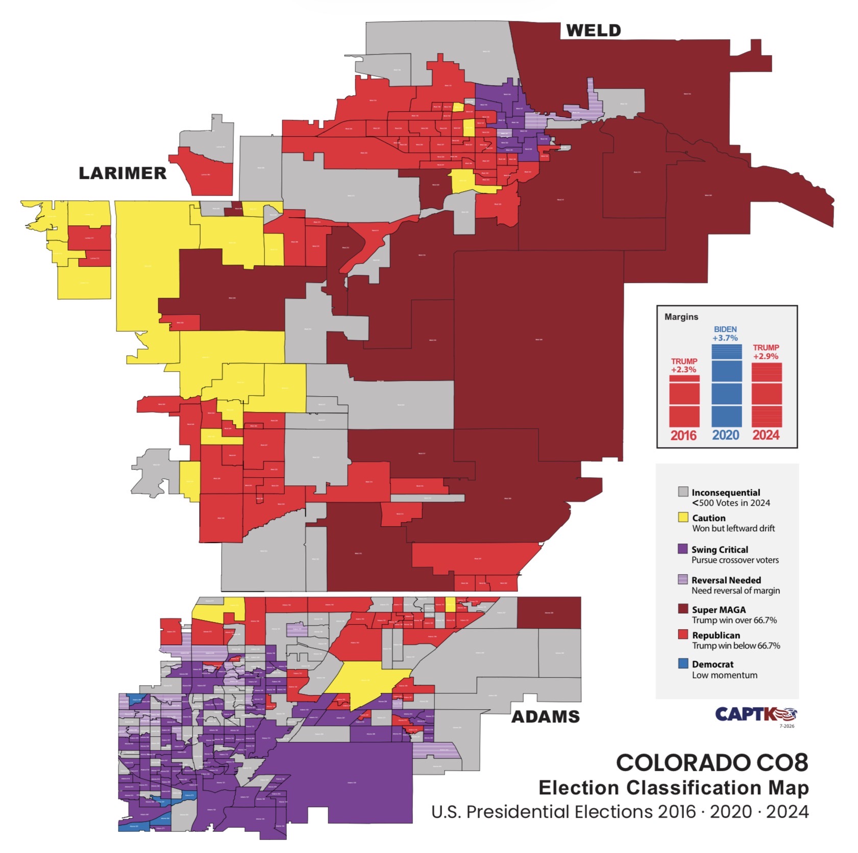 Captain K proprietary precinct map of CO-8
