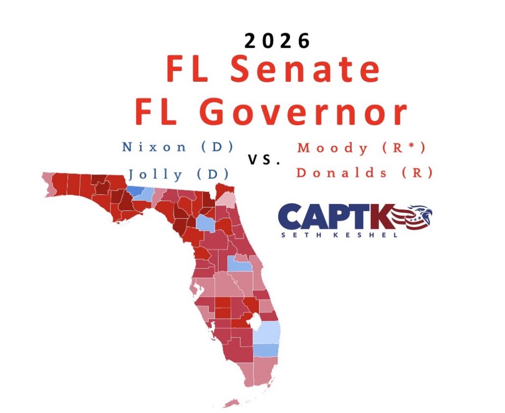 Florida U.S. Senate and governor forecast graphic