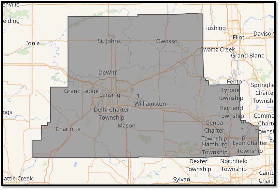 Map of Michigan's 7th Congressional District