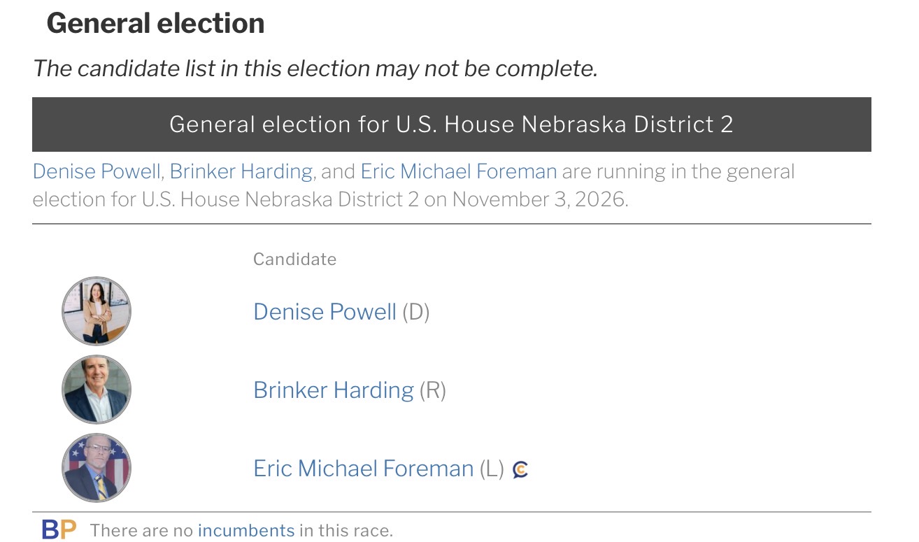 The NE-2 candidates, Brinker Harding and Denise Powell