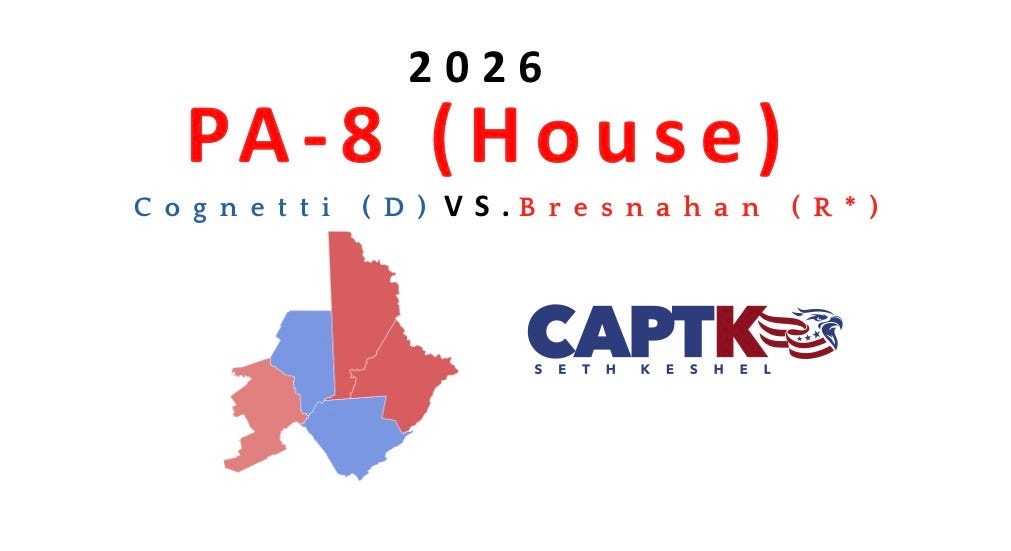2026 Ten-Point Forecast: PA-8, Rob Bresnahan vs. Paige Cognetti