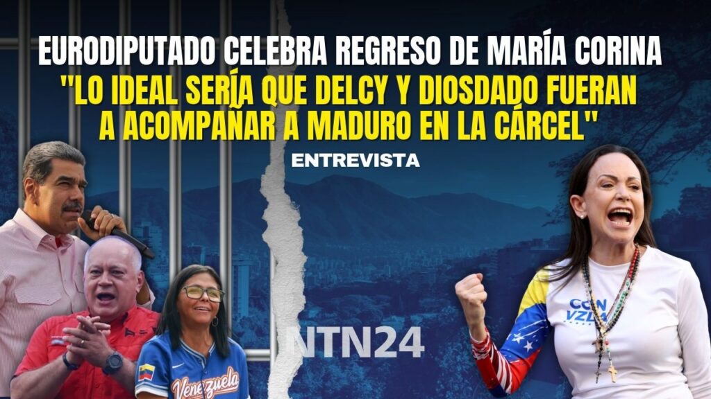 NTN24 segment on María Corina Machado's return to Venezuela